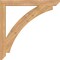 Ekena Millwork Thorton Slat Smooth Bracket, Western Red Cedar, 3 1/2"W x 38"D x 38"H BKT04X38X38THR06SWR - alternate 4